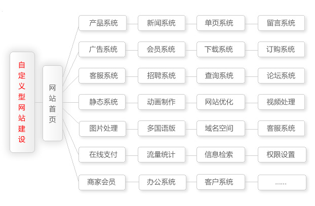 自定型網(wǎng)站建設方案